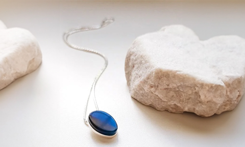 blue stone pendant