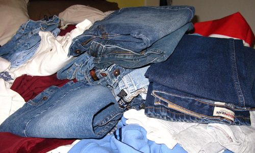 Old-denim-clothing