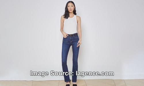 Model-wearing-L’Agence-Jeans