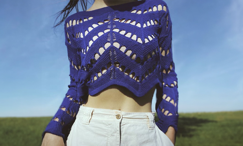 Blue-knit-sweater