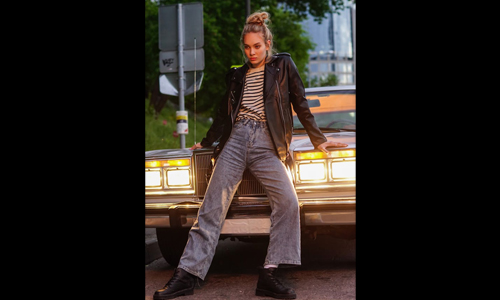 Women wearing striped t-shirt