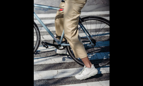 Women riding a cycle