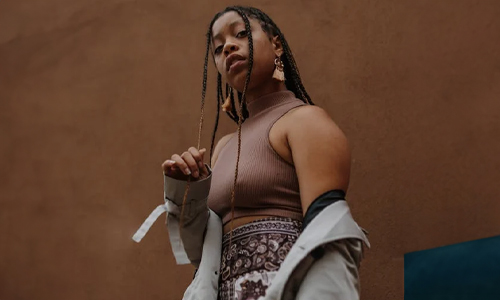 Woman-in-half-up-half-down-hairstyle