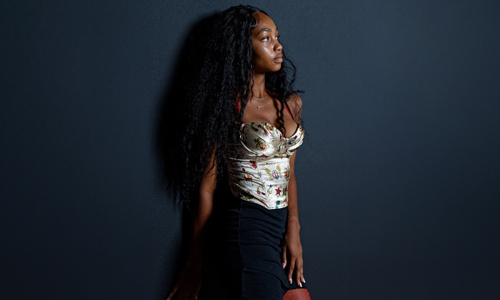 Woman-wearing-satin-top