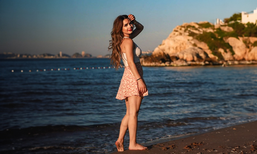 Floral-skirt-and-white-tank-top