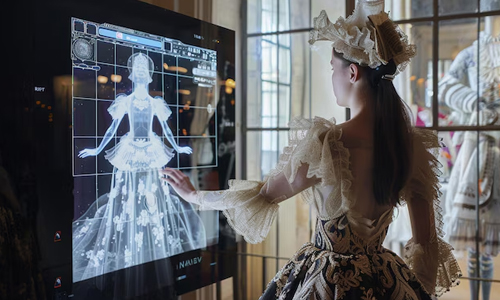 Woman-fitting-a-dress-in-AI