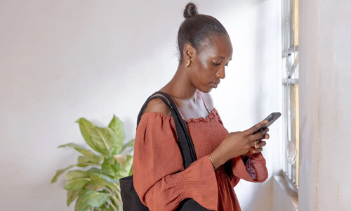 Woman-in-topknot-hairstyle