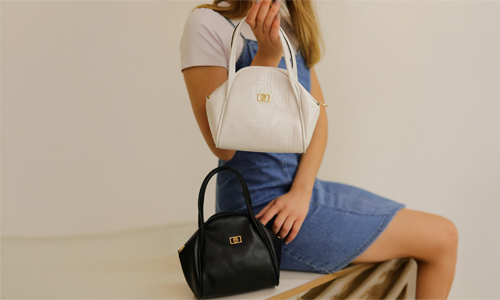 The Croc-Embossed Top Handle