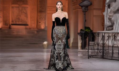 Tulle, charmeuse, and velvet layer