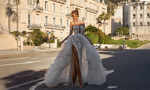 Convertible skirts and detachable trains