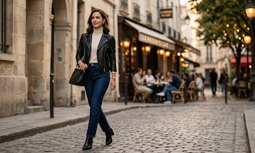 style your leather jacket to look expensive
