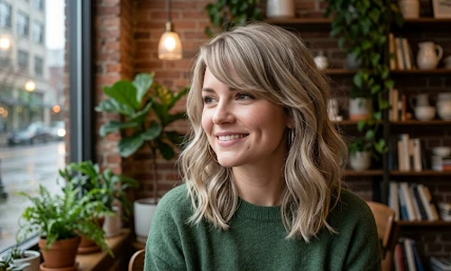 lob side-swept bangs for square face