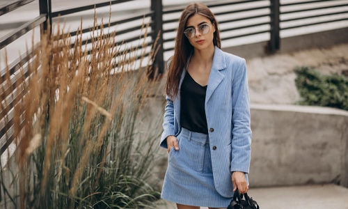 blue-corduroy-blazer-skirt-suit
