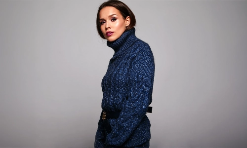 Fashion inspiration showing modern styling ideas for navy blue outfits