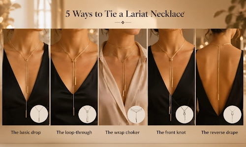 Images displaying different styles of tying the lariat