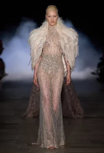 Zuhair Murad Couture Fall-Winter 2026 gown in jewel tones