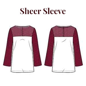 Sheer Sleeve