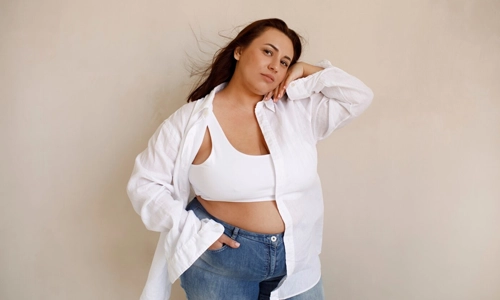 wear the right style pant to hide a lower belly pooch