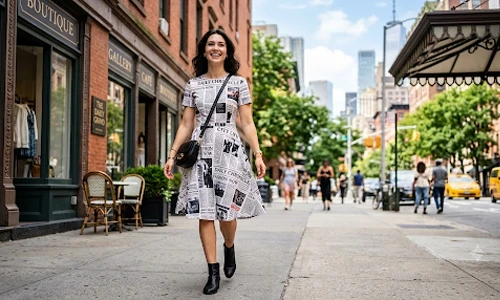  newspaper-inspired fashion 